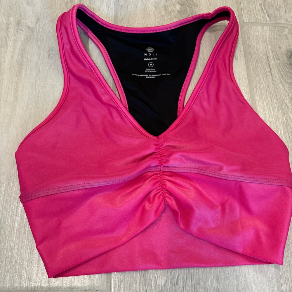 Noli Liquid Hot Pink Sports Bra